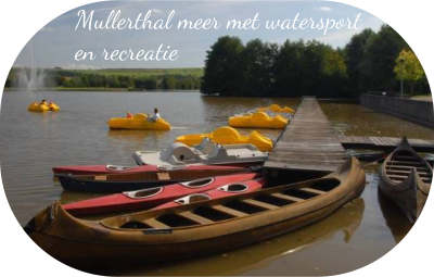 Meer van Echternach Mullerthal met watersport en recreatie